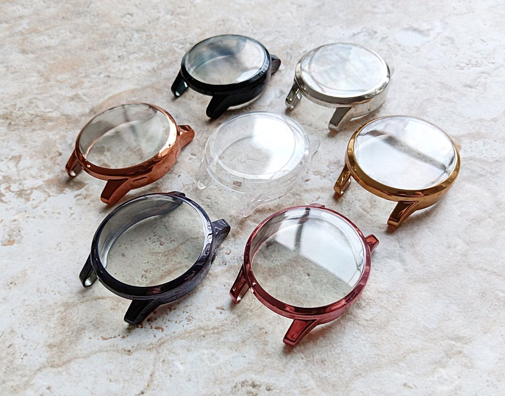 Garmin Watch Bezel Case Cover for Venu 2 and Vivoactive 4 Smartwatches Soft Slim Protective Bumper Frame with Built in Screen Protector